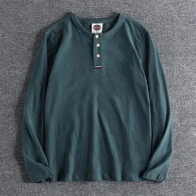 Christopher Mosley Haku Long Sleeve Henly T-Shirt