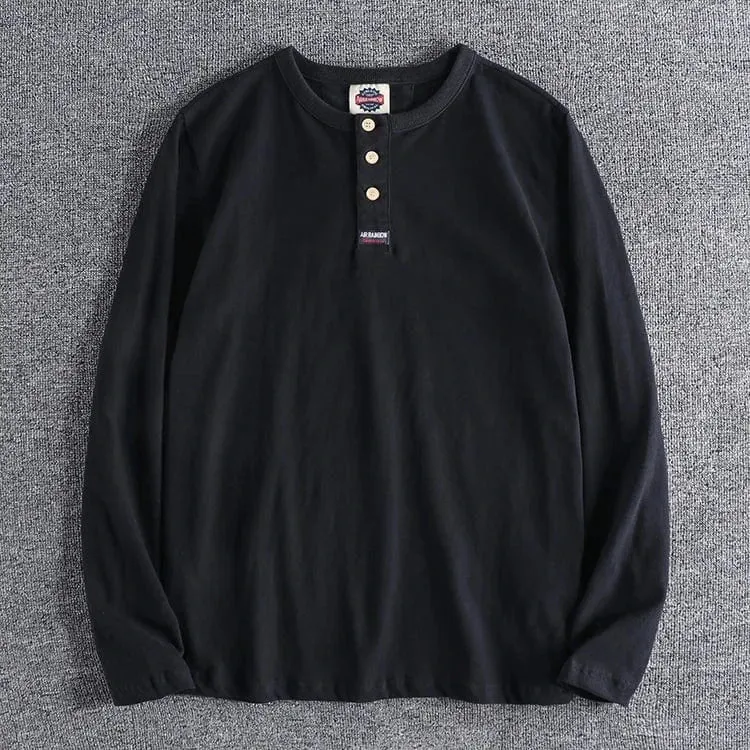 Christopher Mosley Haku Long Sleeve Henly T-Shirt