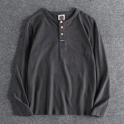 Christopher Mosley Haku Long Sleeve Henly T-Shirt