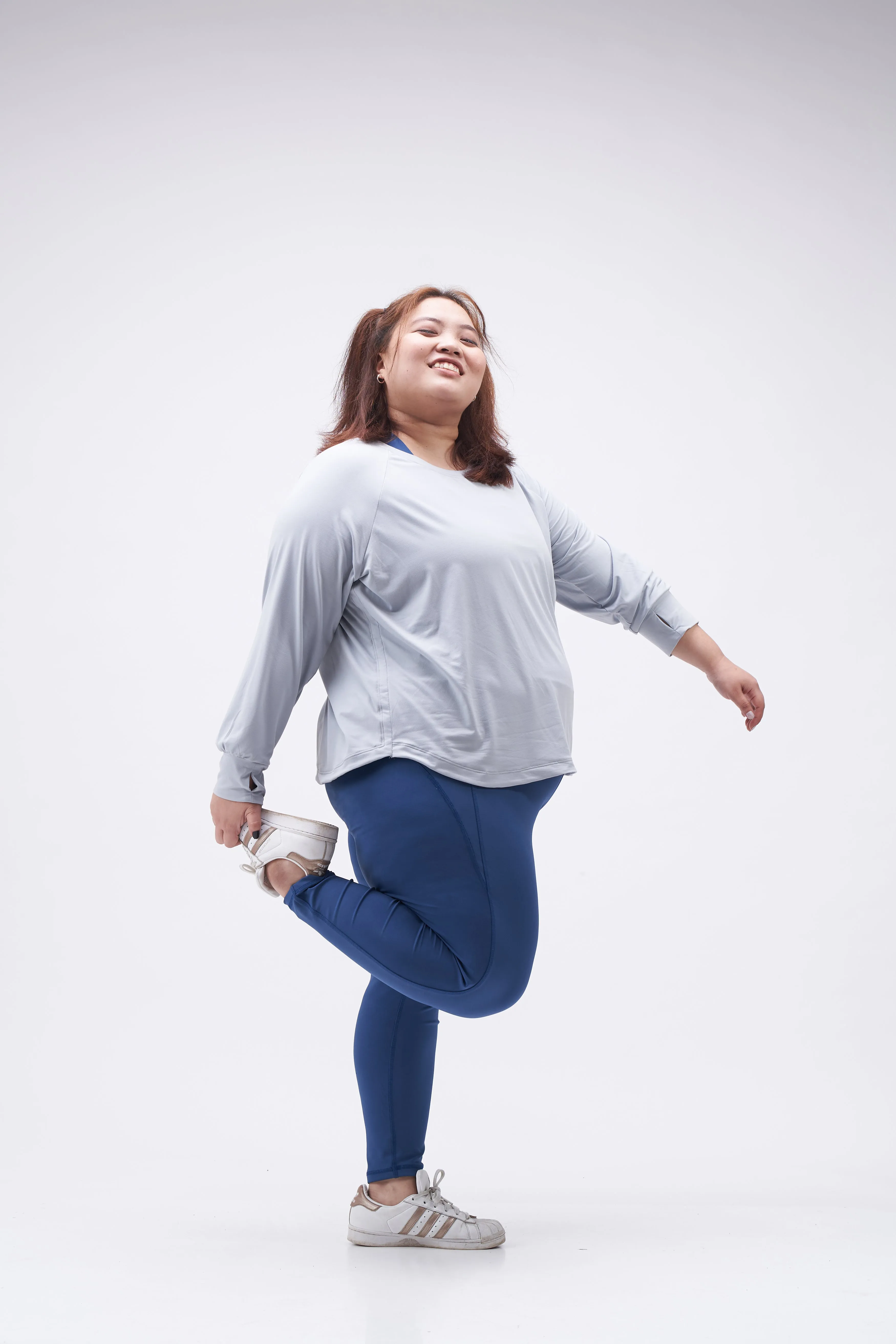 Classic Long Sleeve Top: Grey