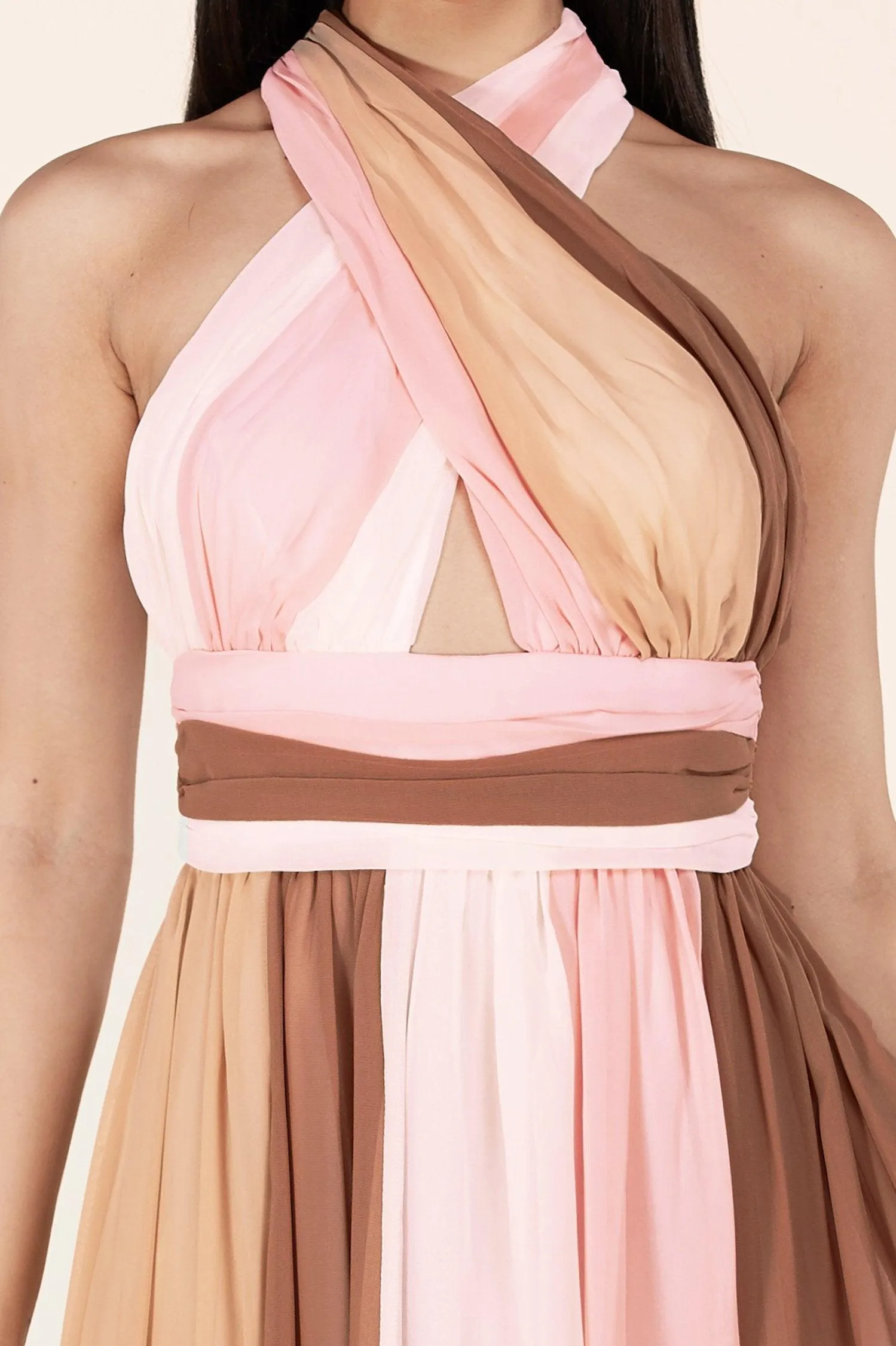 COLORBLOCK MAXI DRESS