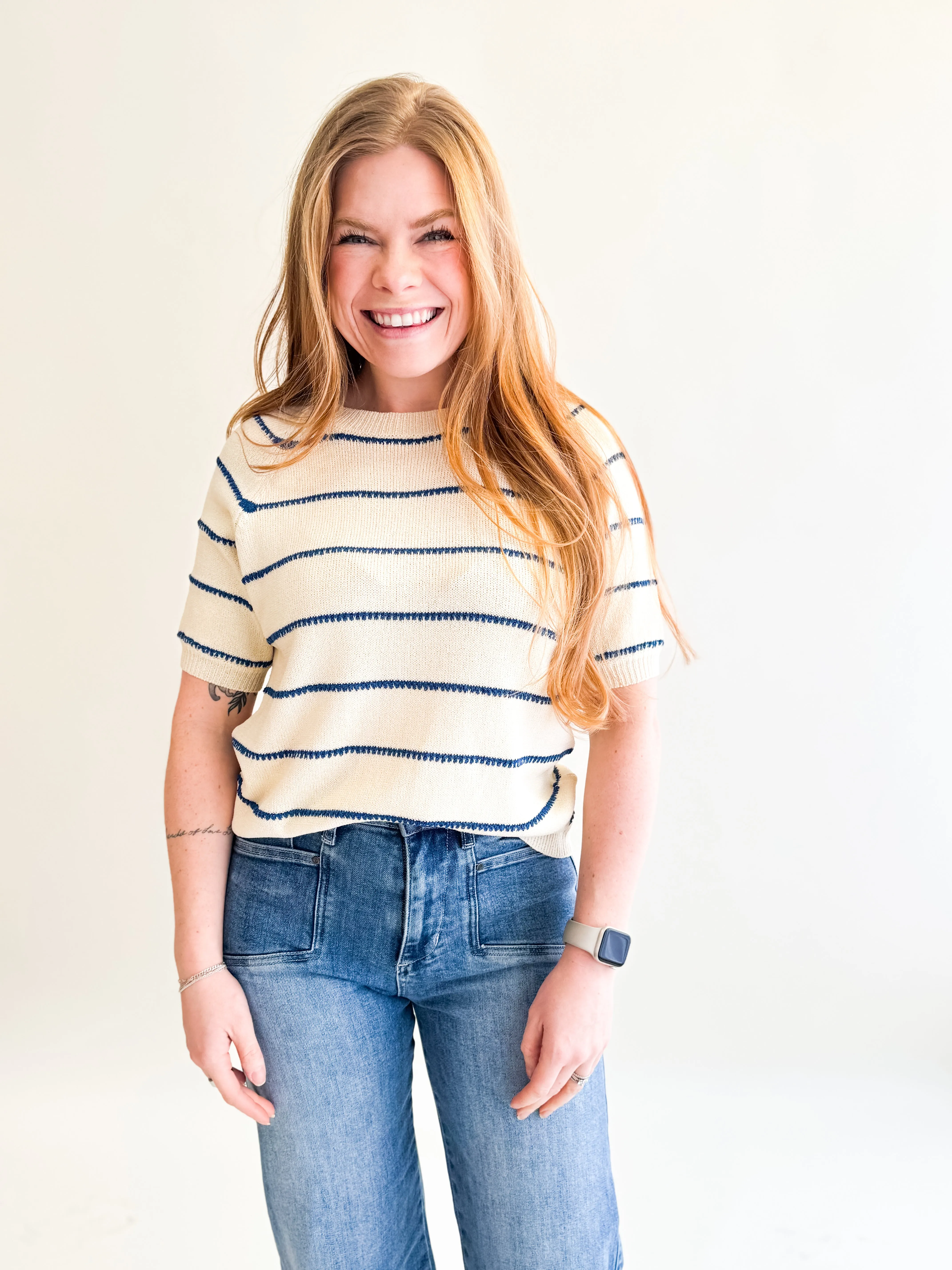 Comfy Knit Stripe Top