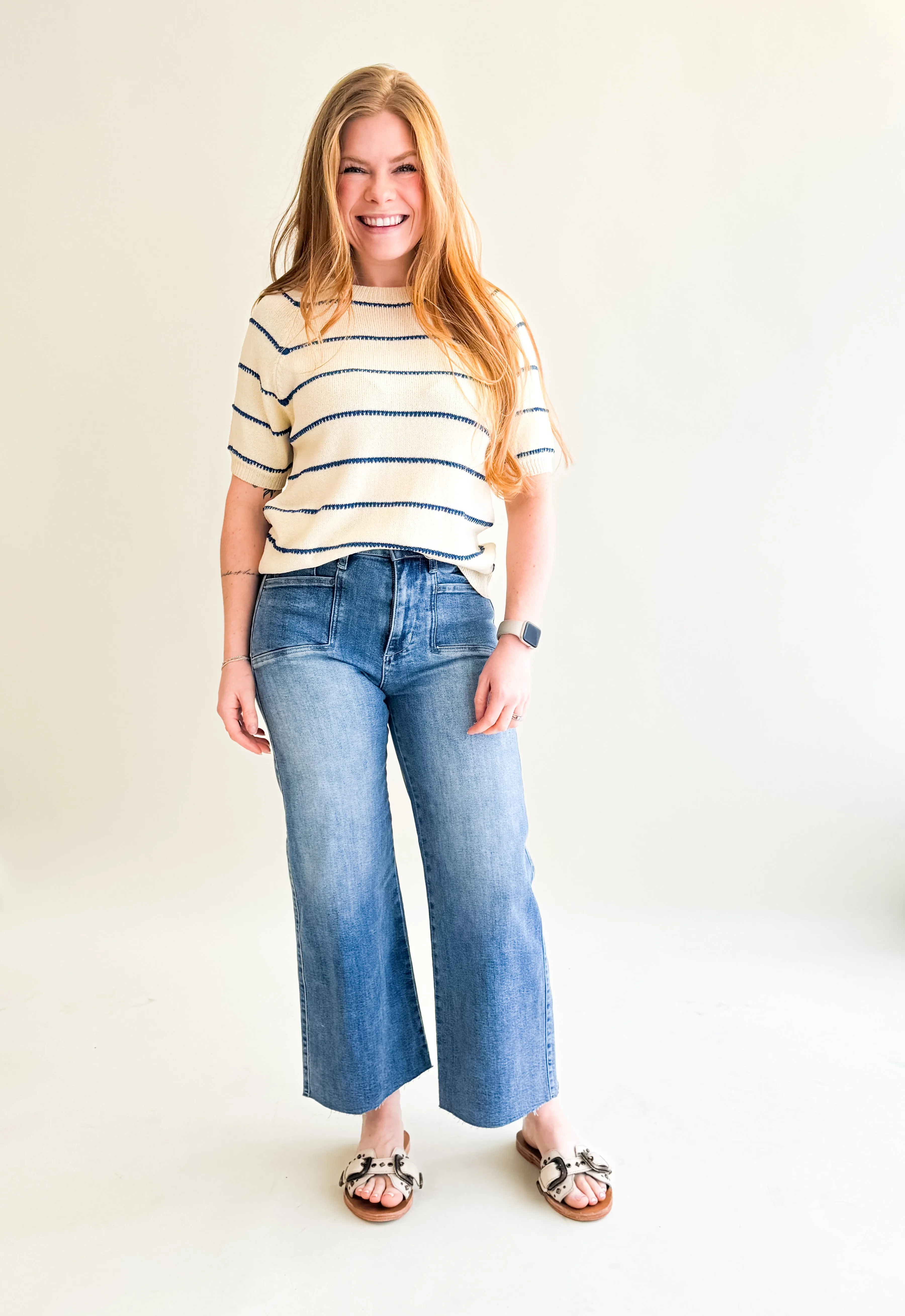 Comfy Knit Stripe Top