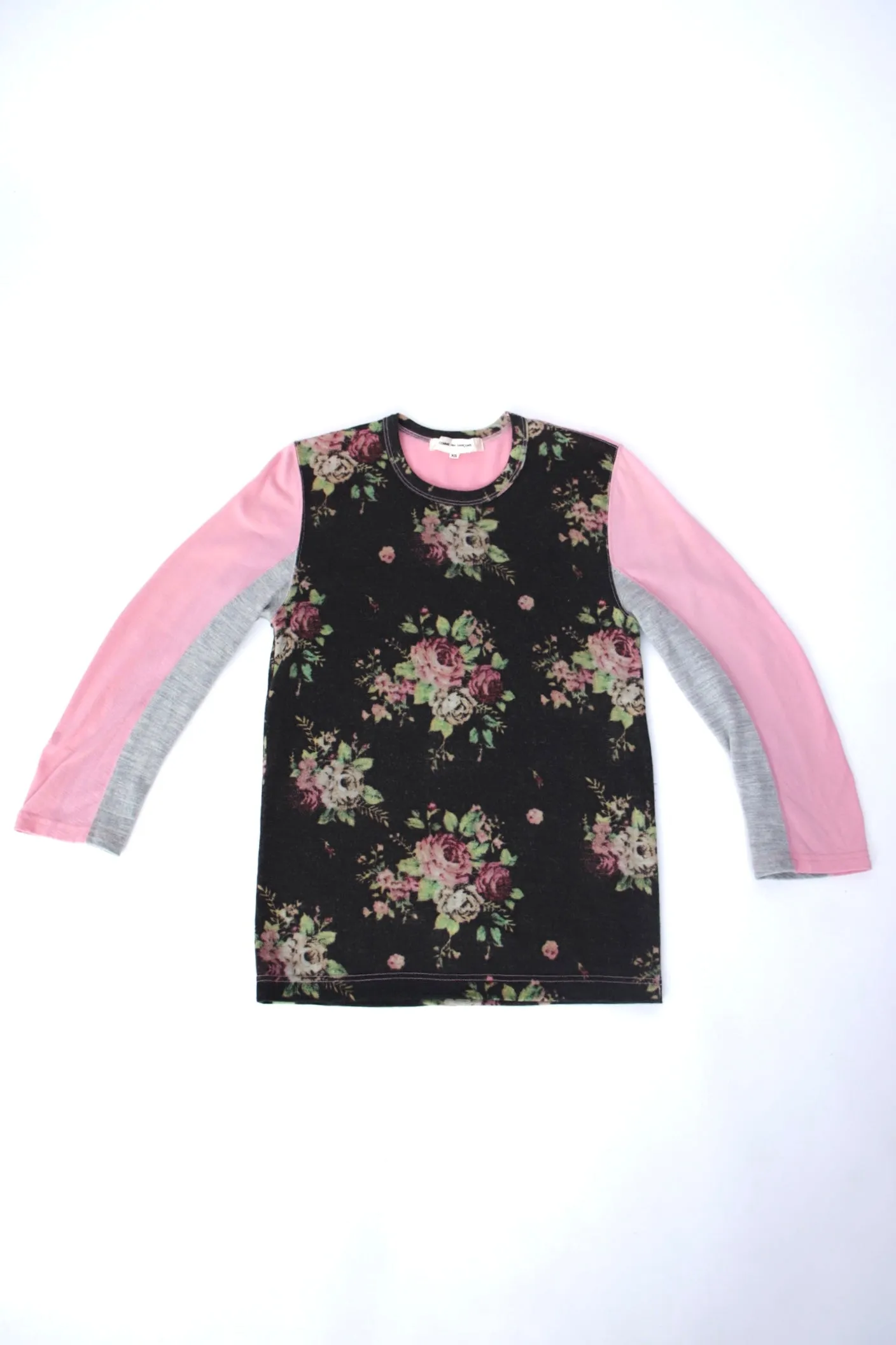 Comme Des Garçons Wool Floral Top