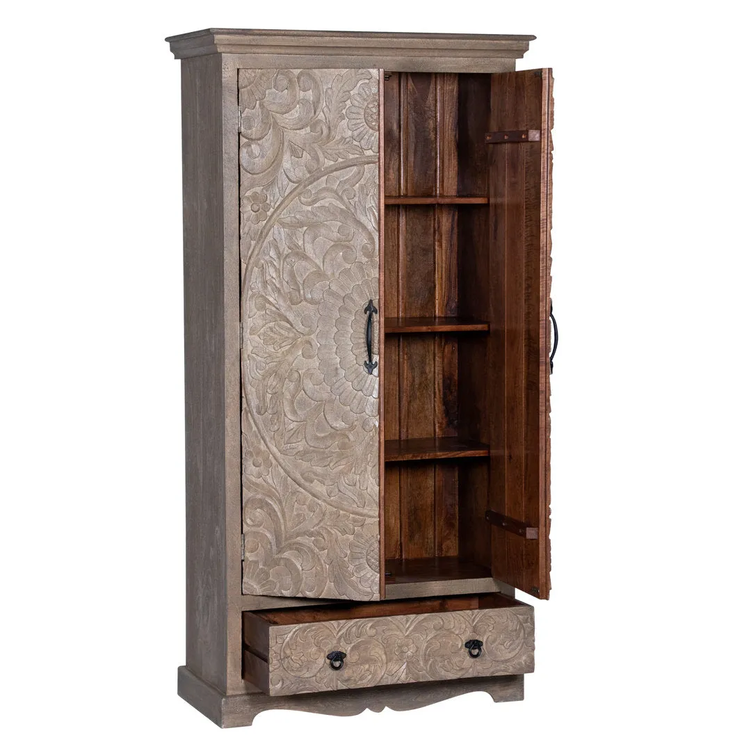 Concerto Armoire Kelly Clarkson Home Color: Light Gray