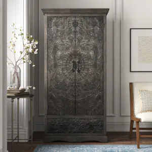 Concerto Armoire Kelly Clarkson Home Color: Light Gray