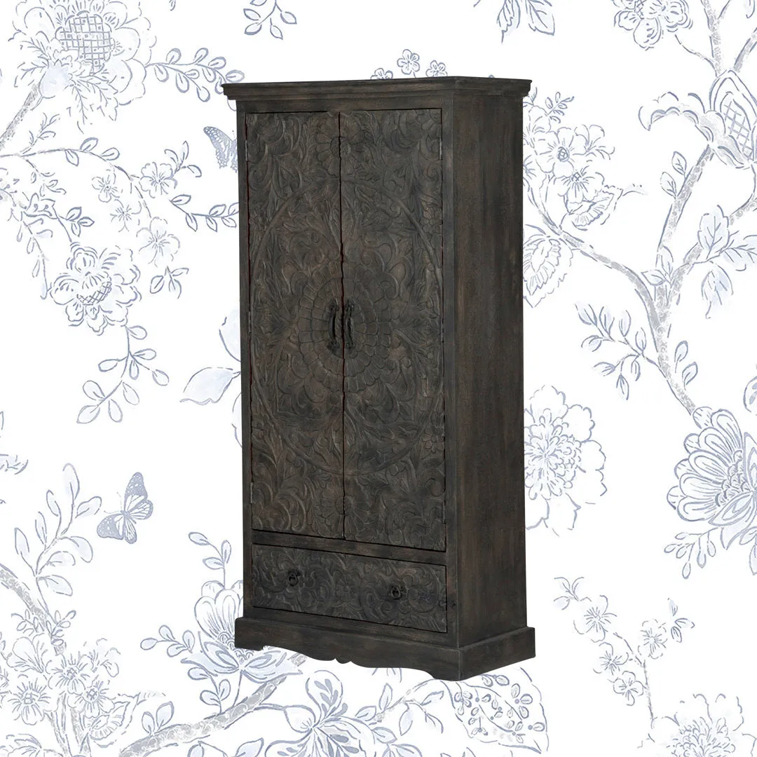 Concerto Armoire Kelly Clarkson Home Color: Light Gray