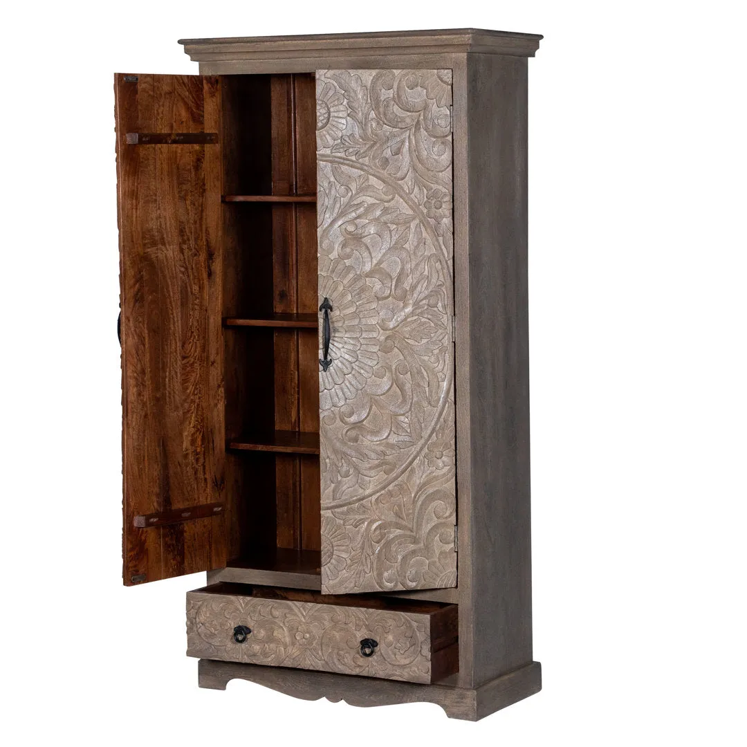 Concerto Armoire Kelly Clarkson Home Color: Light Gray