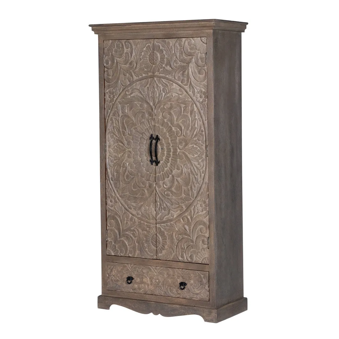 Concerto Armoire Kelly Clarkson Home Color: Light Gray