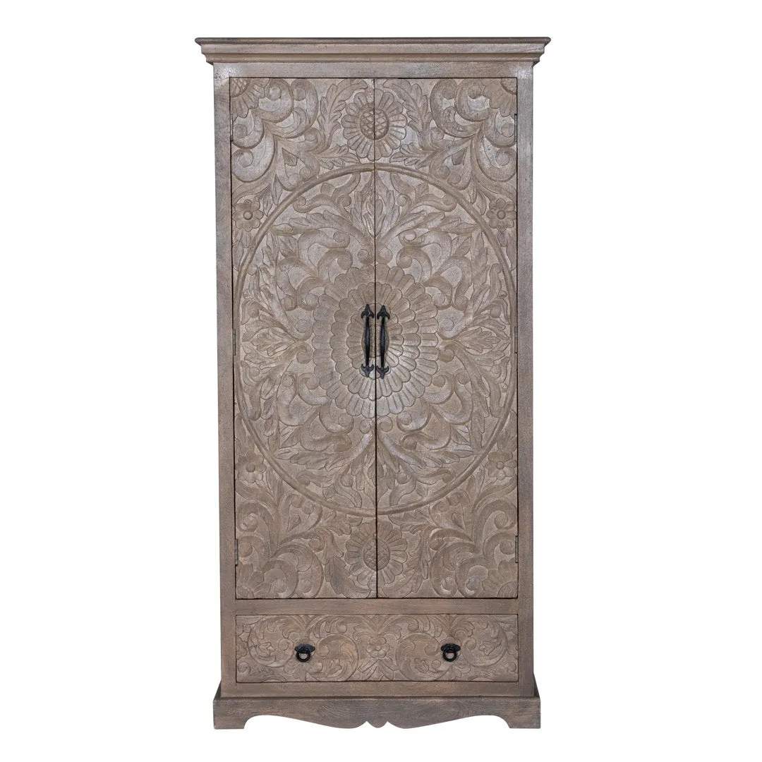 Concerto Armoire Kelly Clarkson Home Color: Light Gray