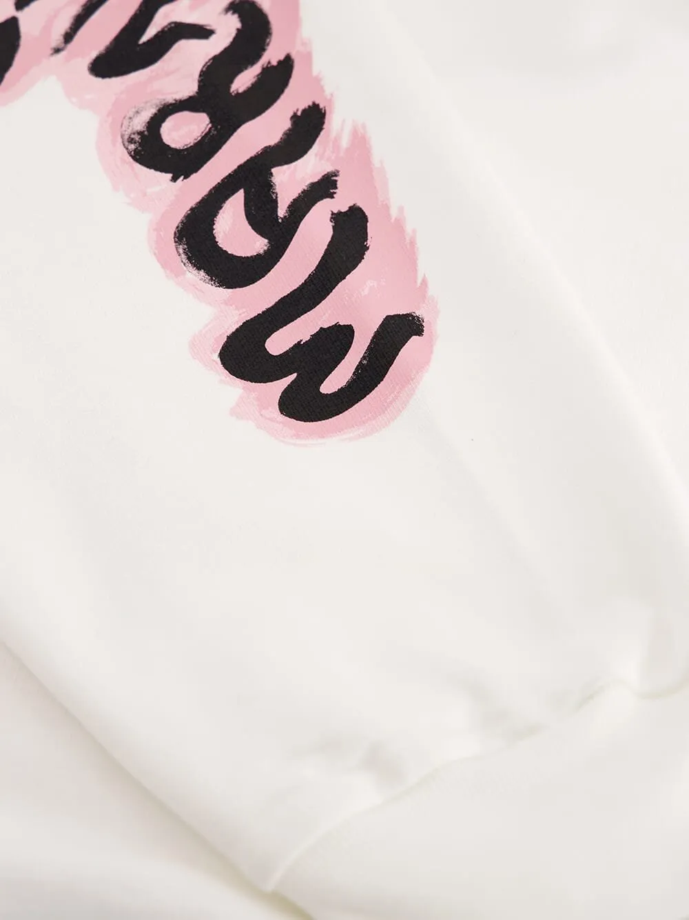 Cotton Hoodie With Graffiti Prints