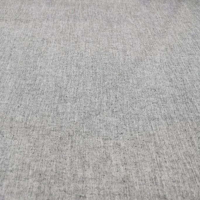 Cotton Linen Ramie Blend, Black - 2.85m remnant piece