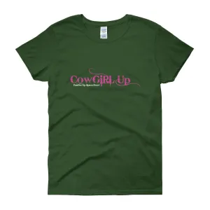 CowGirl Up Panties Up Spurs Down Fitted T-Shirt