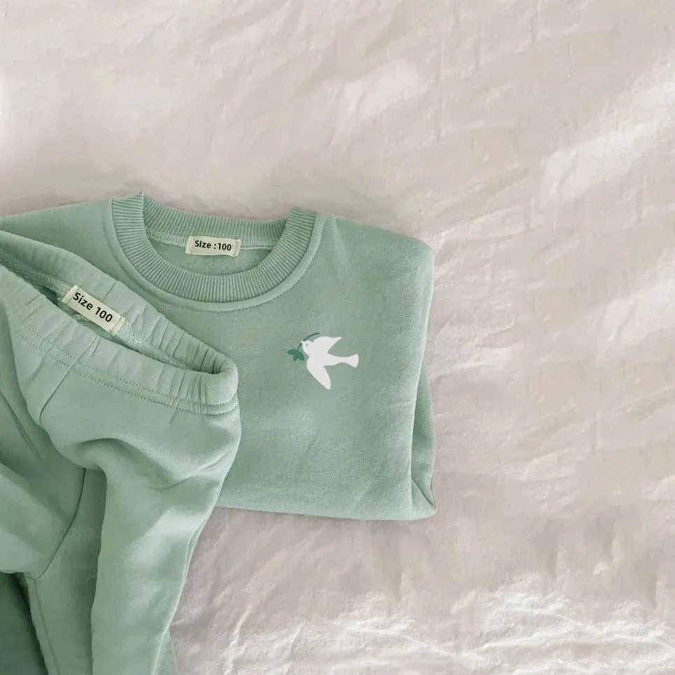 Cozy Embroidered Winter Baby Set