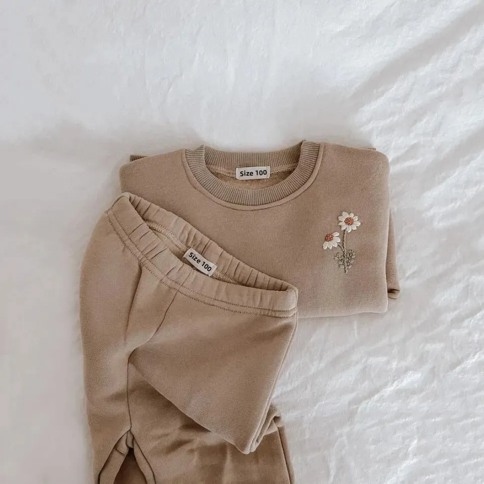 Cozy Embroidered Winter Baby Set