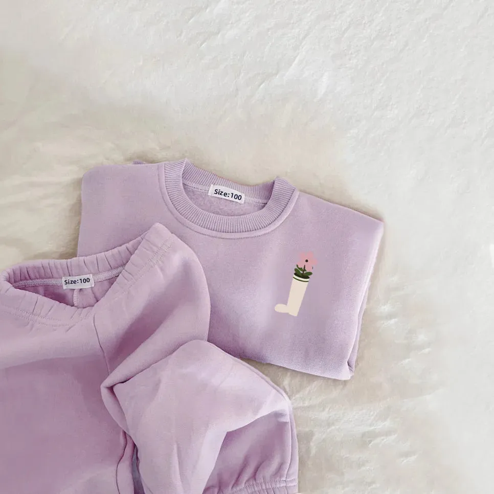 Cozy Embroidered Winter Baby Set