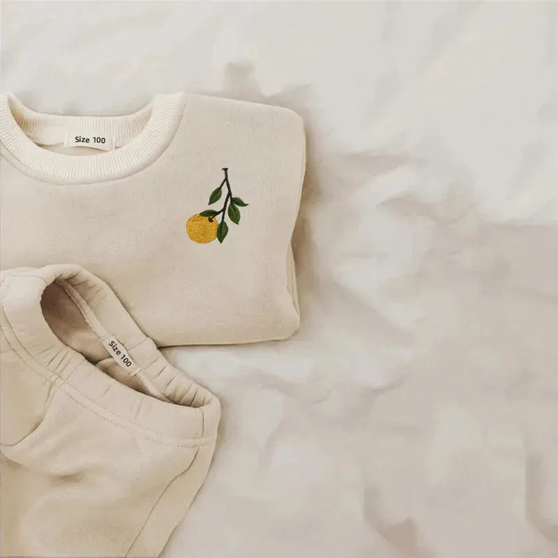 Cozy Embroidered Winter Baby Set