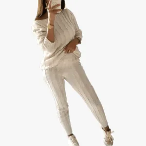 Cozy Knit Two-Piece Activewear Set