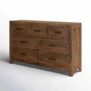 Craigsville 7 Drawer 63" W Solid Wood Dresser Three Posts™