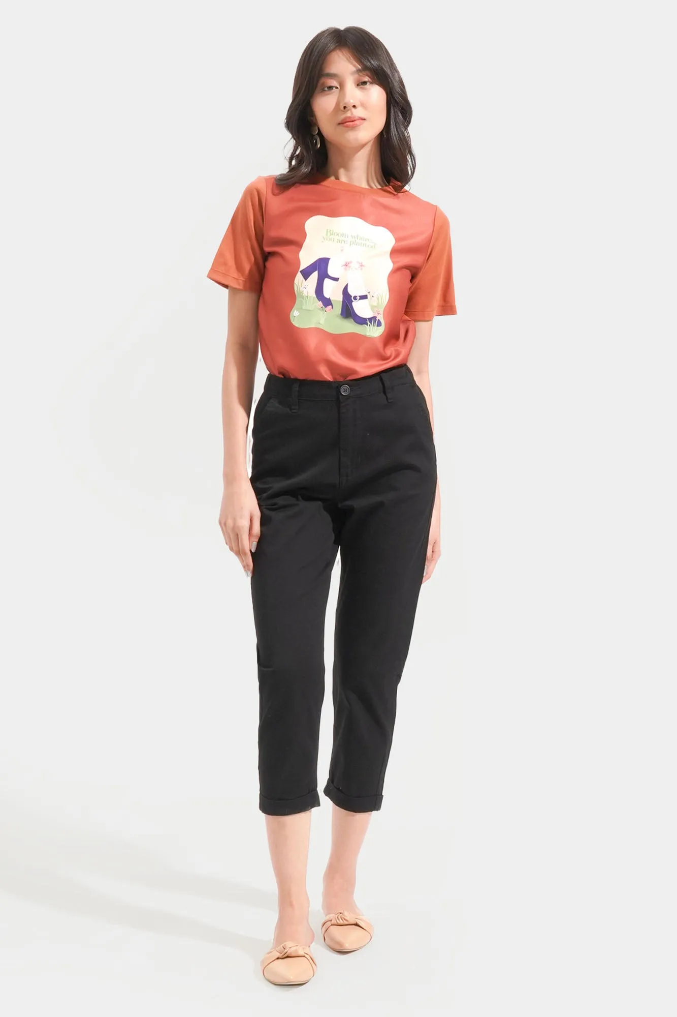 Cuffed Ankle Length Cozy Pants