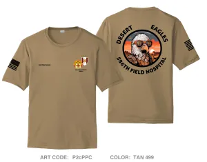 CUSTOM 586th Field Hospital Hi-Tech Performance Unisex SS Tee - P2cPPC