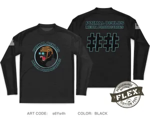 CUSTOM Primal Oculus Media Productions Core Men's LS Flex Performance Tee - s6Ys4h