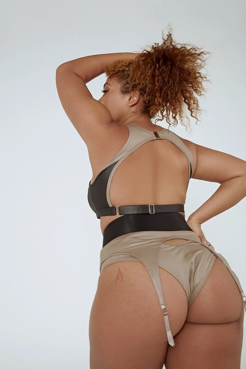 CXIX Snatched Garter Bottom - Mink
