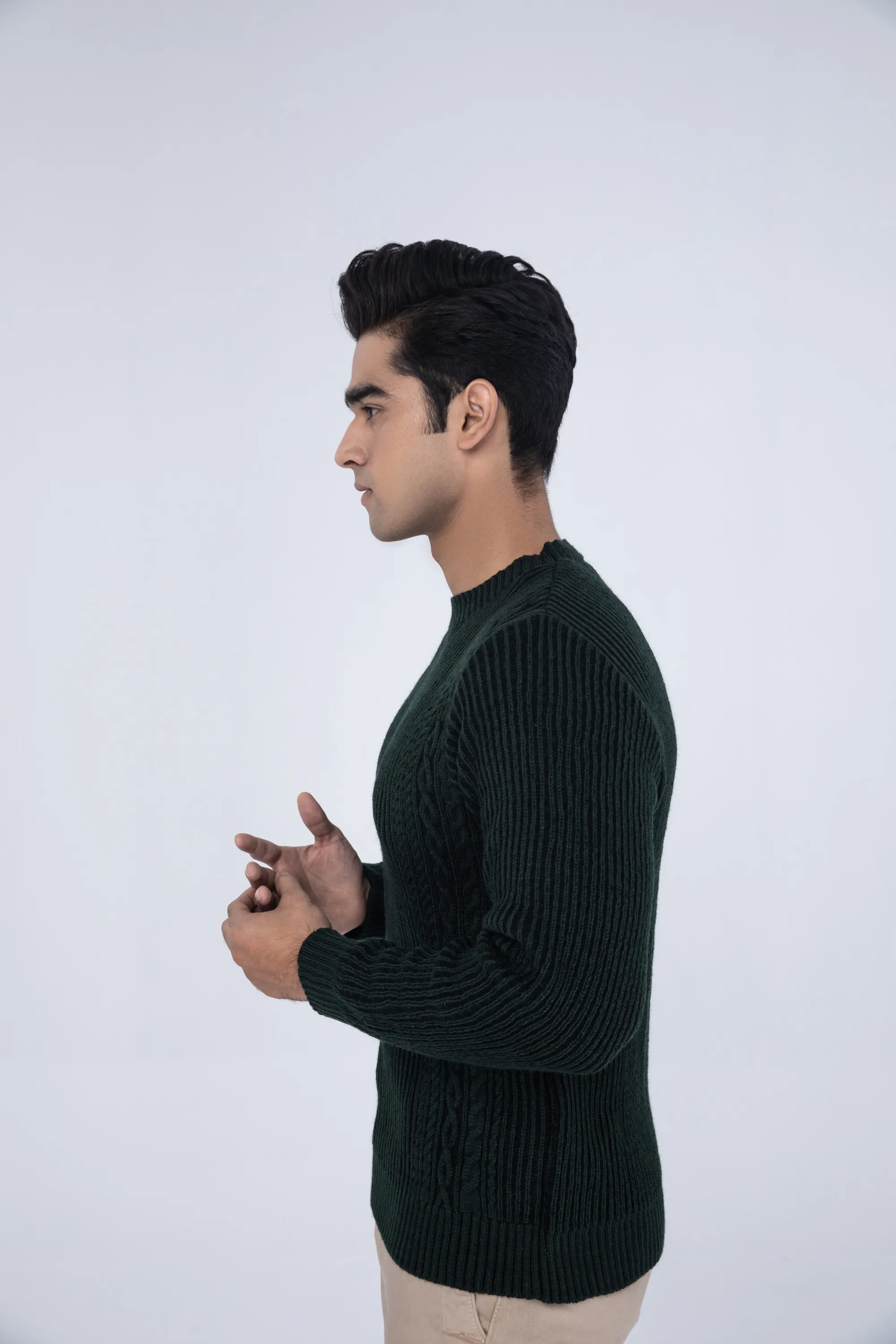Dark Green Gents Sweater