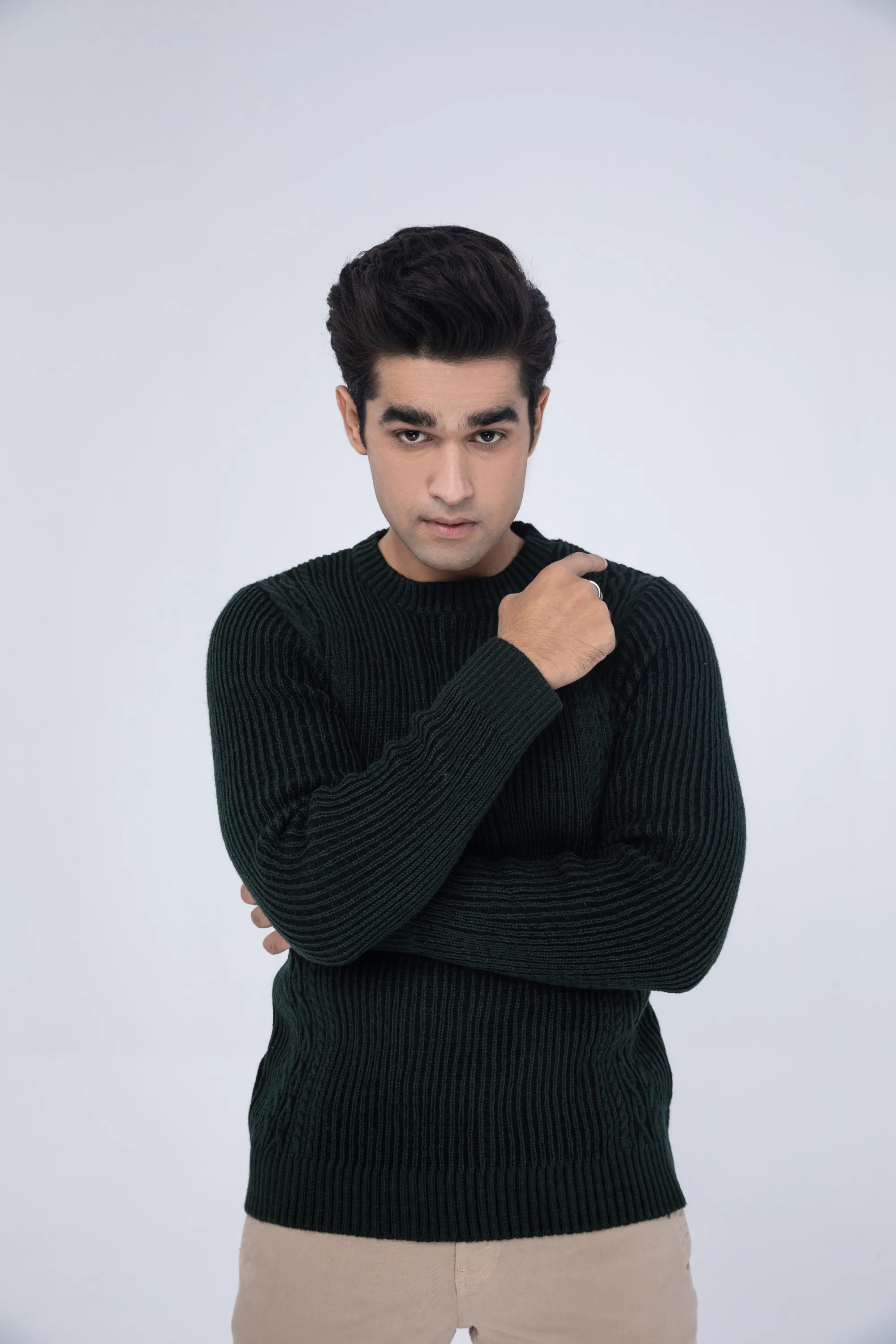 Dark Green Gents Sweater