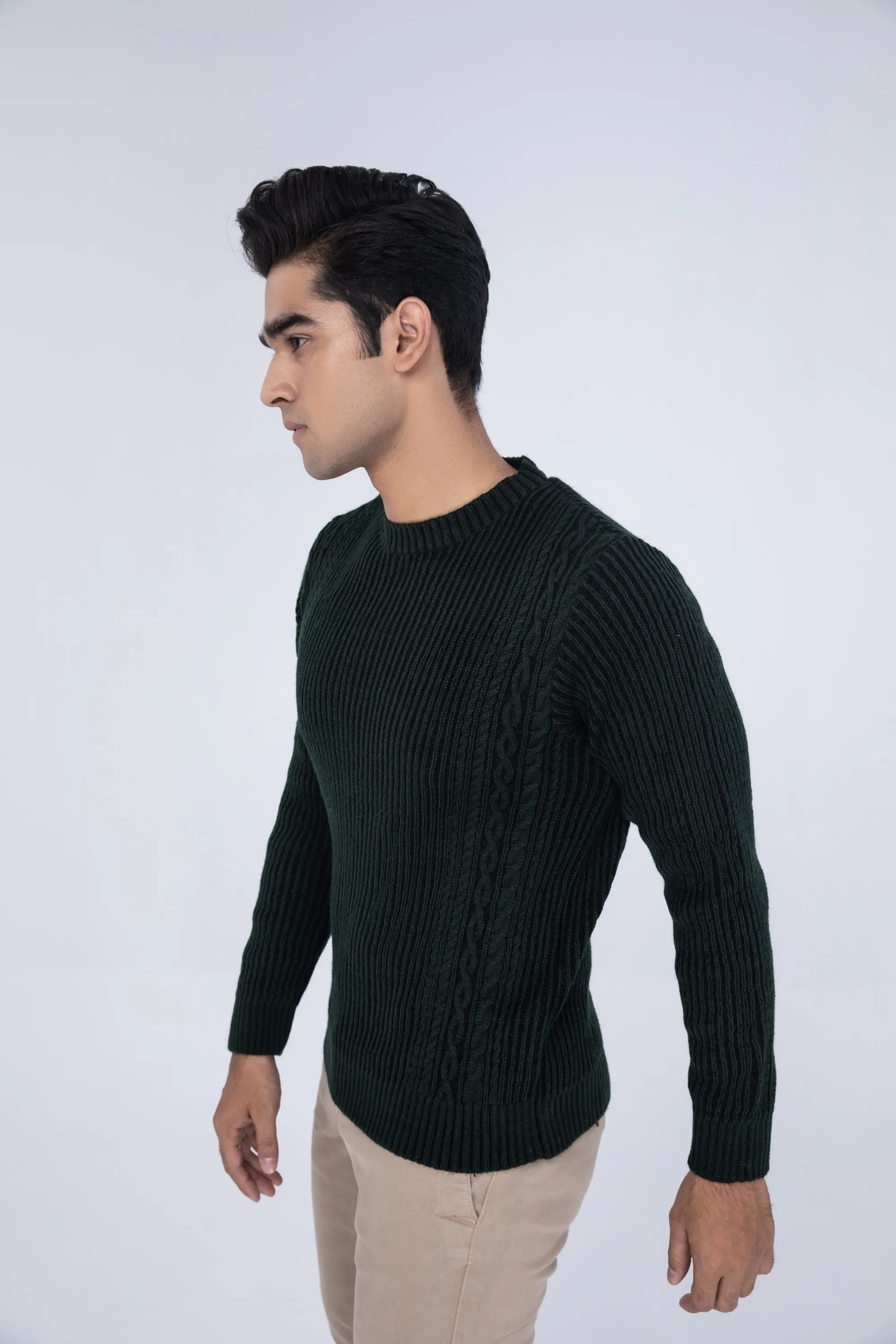 Dark Green Gents Sweater
