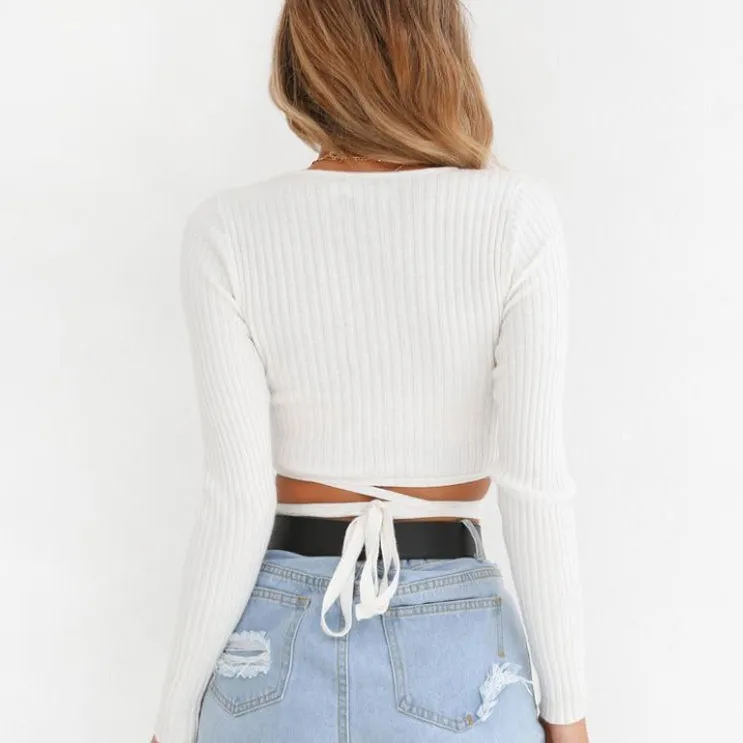 Deity Knitted Crop Top
