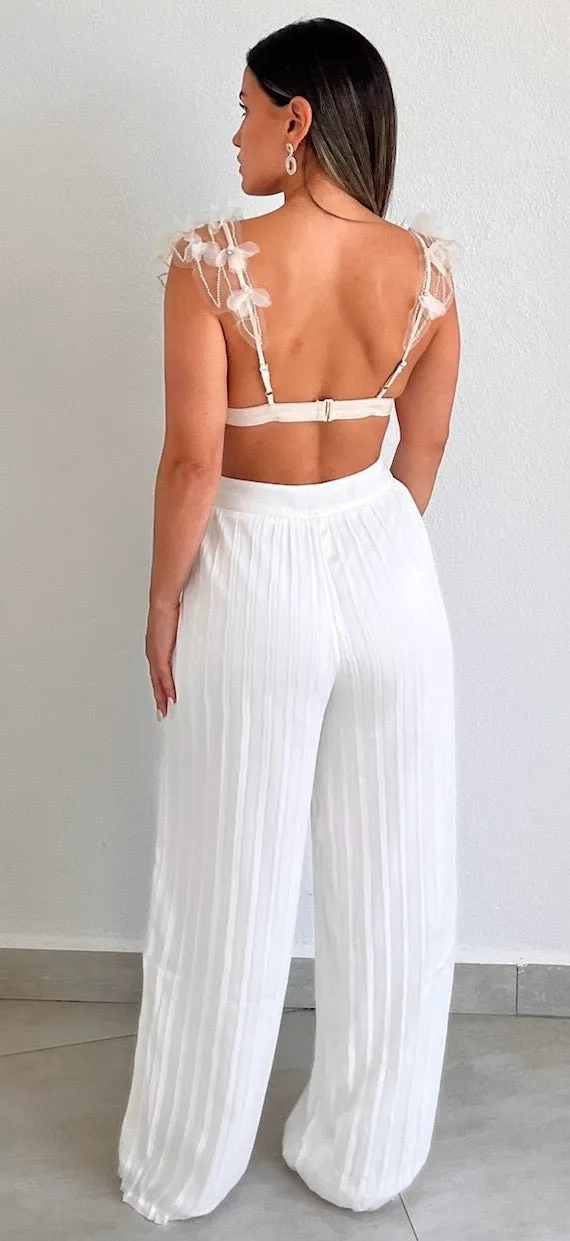Divinelly Style Chiffon Two-Piece Set
