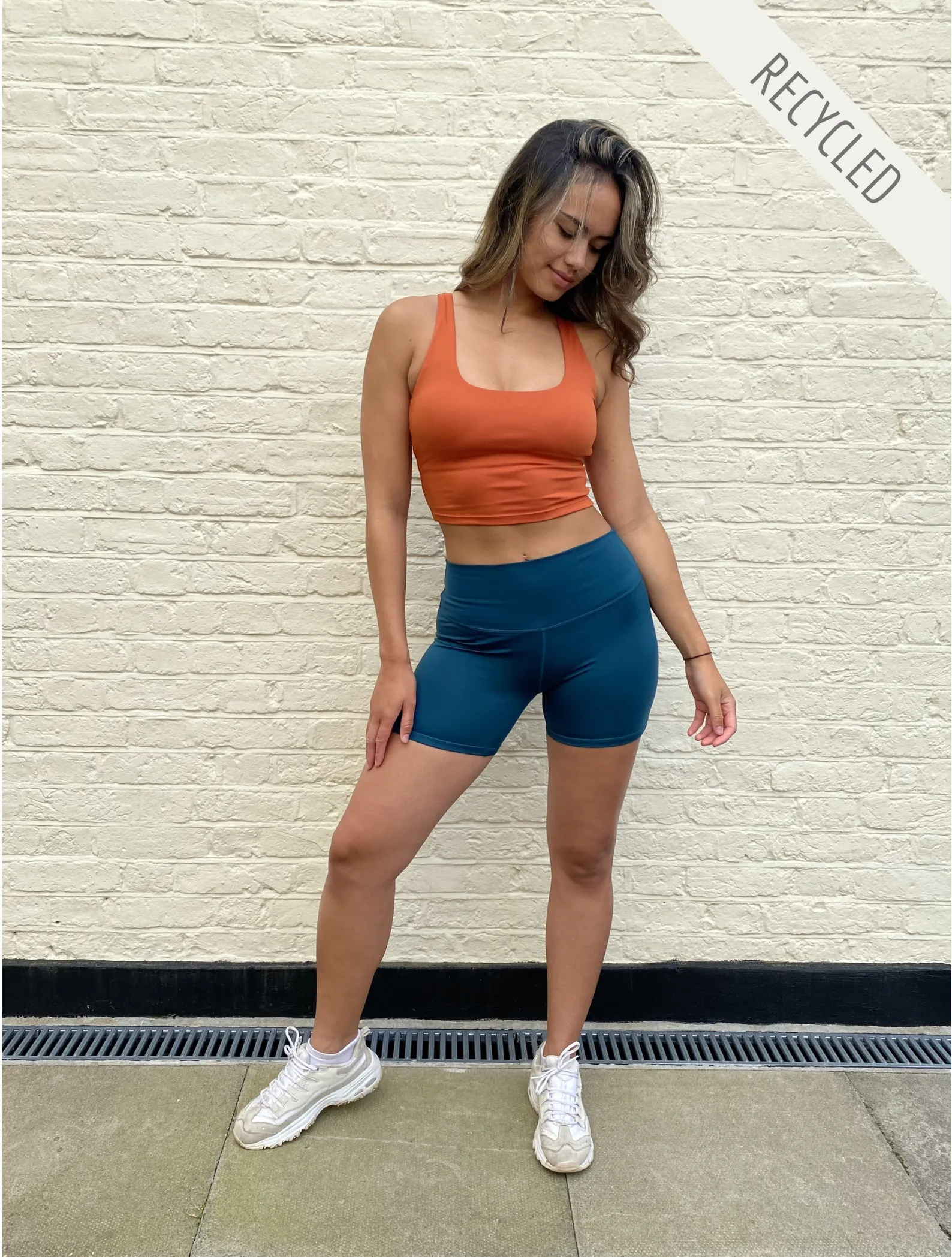 Down To Earth Recycled Bra Top - Fire 🔥 ~ Orange