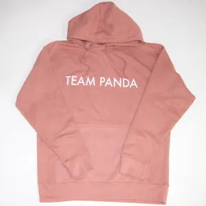 Dusty Rose Team Panda Hoodie