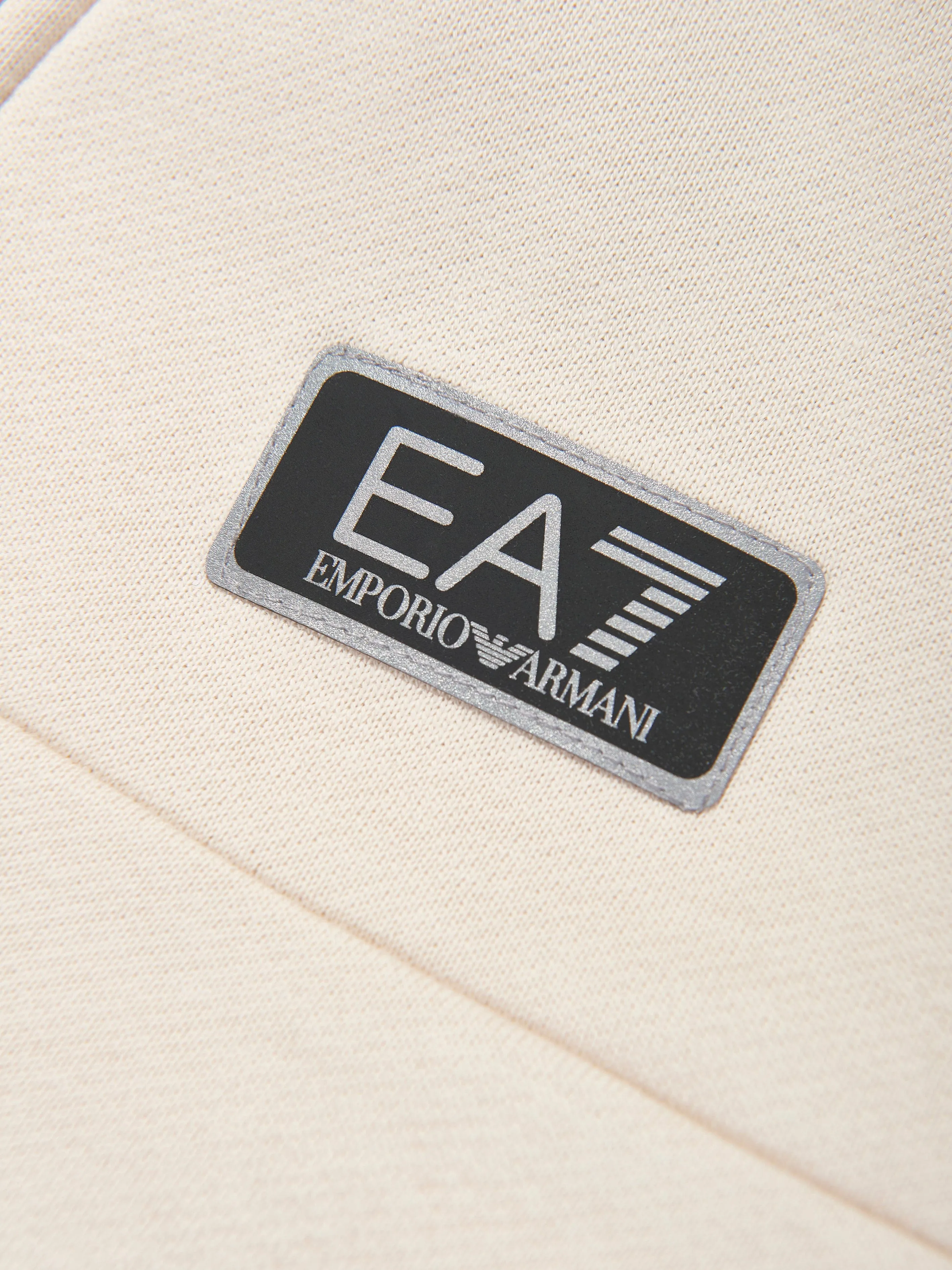 EA7 Emporio Armani Boys Logo Sweatshirt in Beige