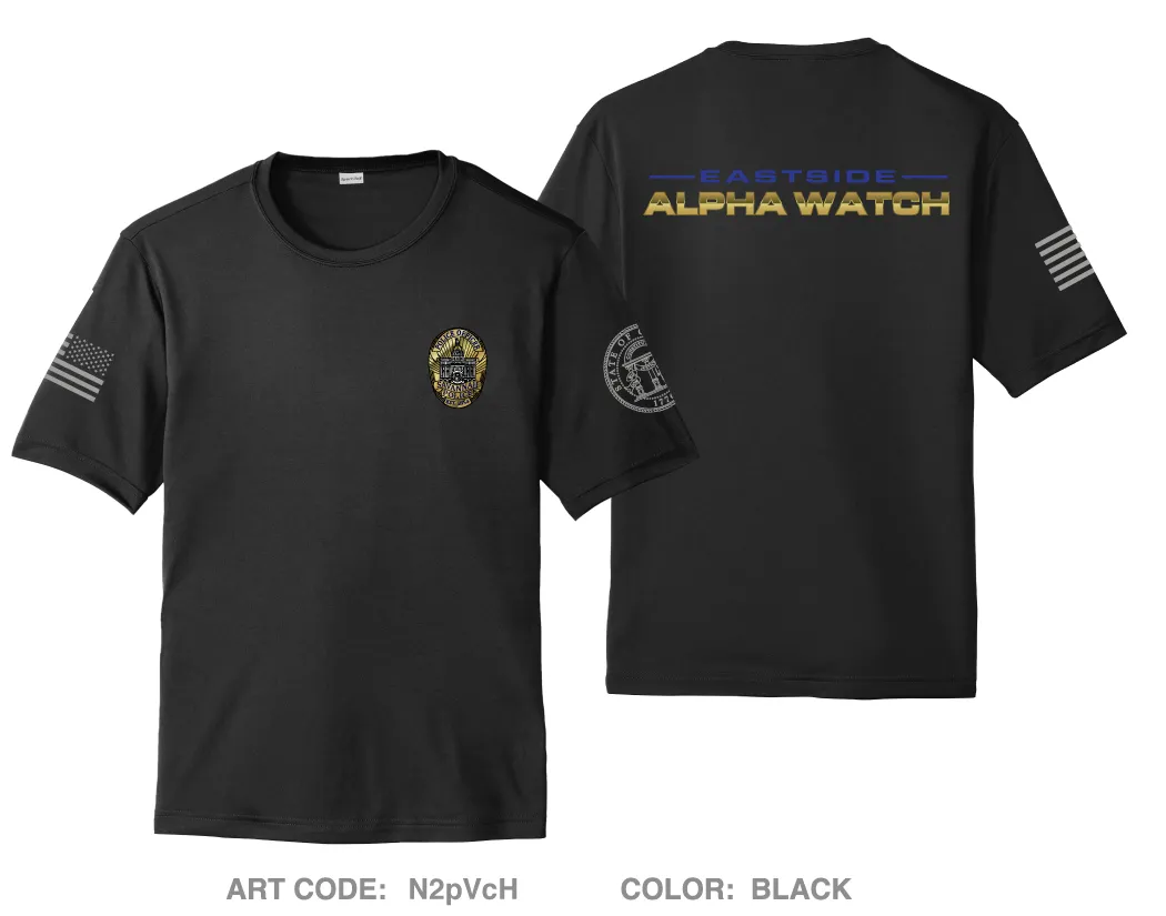 Eastside Alpha Watch Hi-Tech Performance Unisex SS Tee - N2pVcH