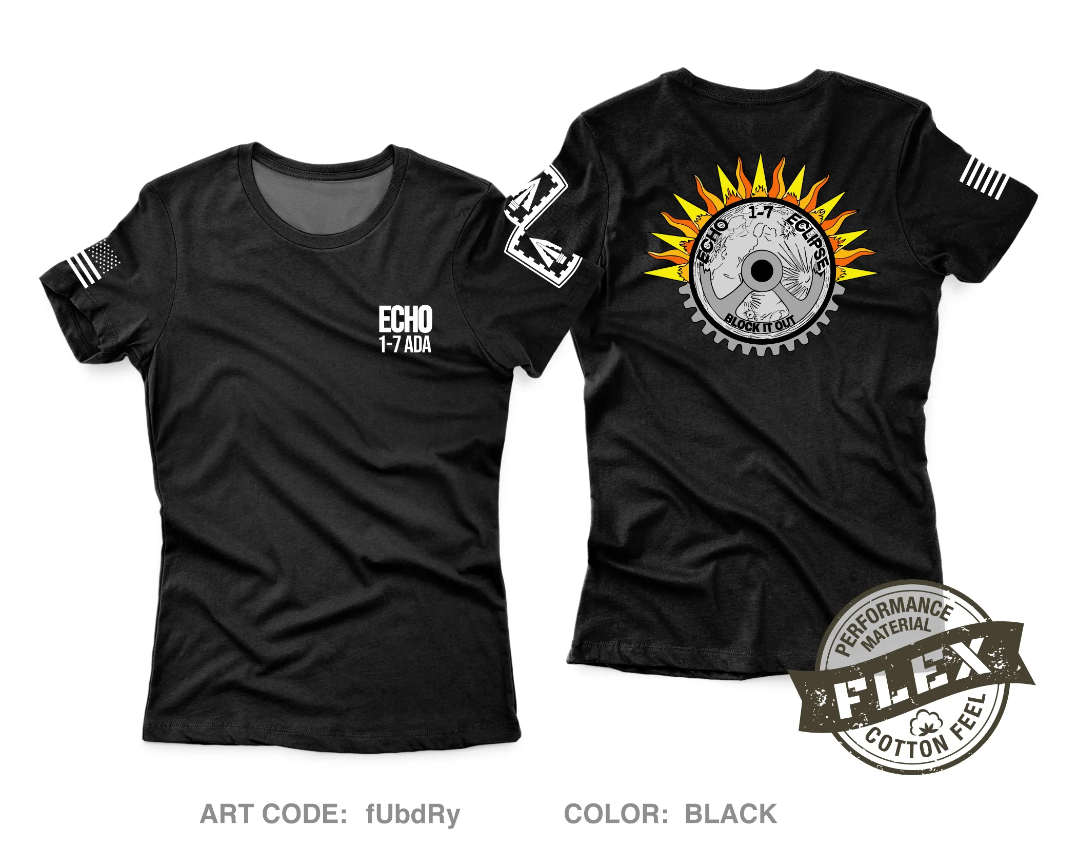Echo Co, 1-7 ADA Core Women's SS Flex Performance Tee - fUbdRy