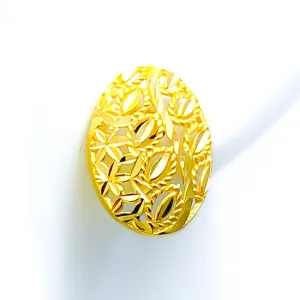 Elegant Reflective 22k Gold Top Earrings