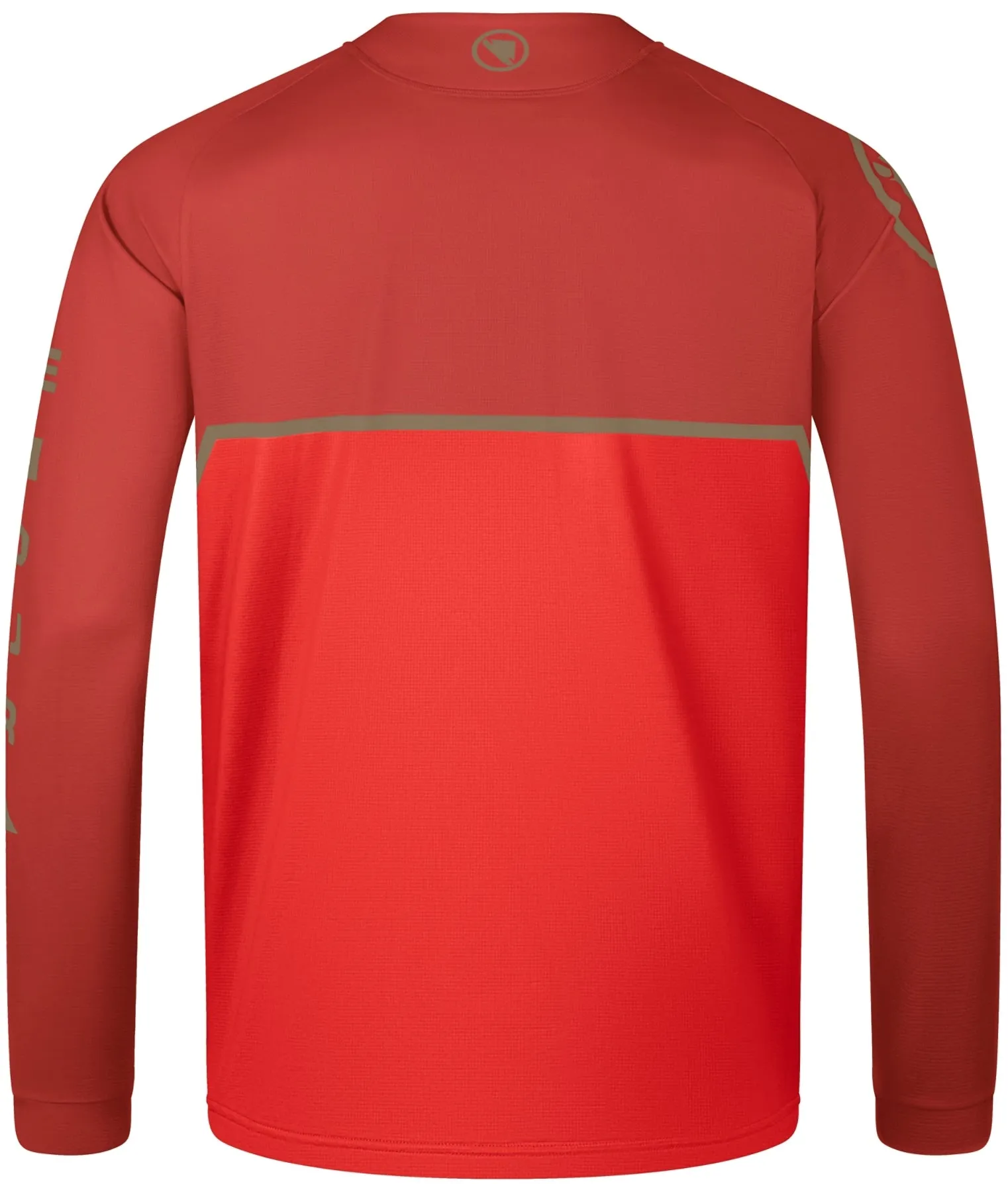 Endura Core Printed Long Sleeve Mens Cycling Jersey - Red