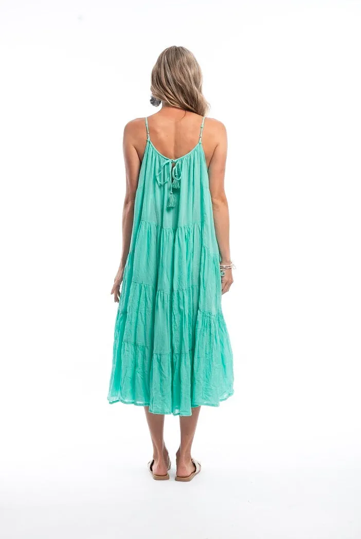 Escape Mint Green Goddess Strappy Dress
