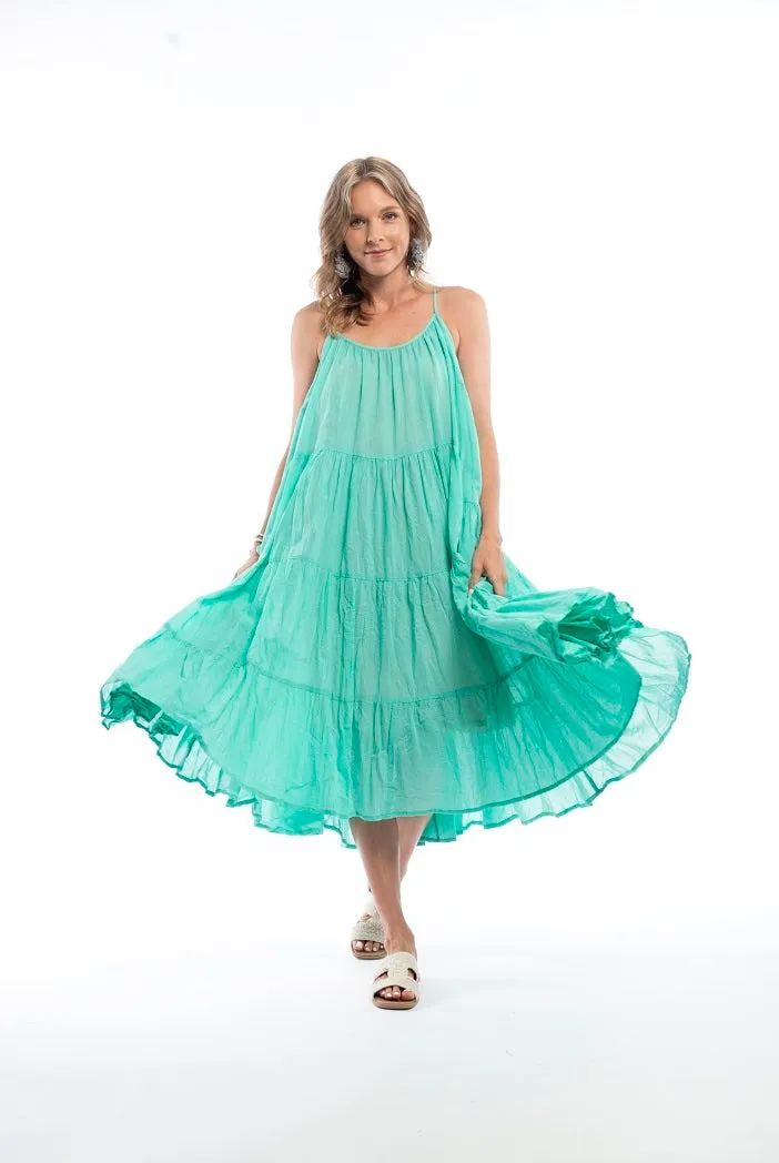 Escape Mint Green Goddess Strappy Dress