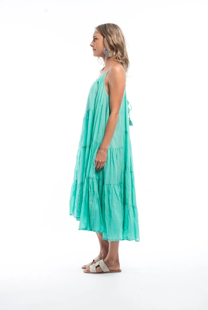 Escape Mint Green Goddess Strappy Dress