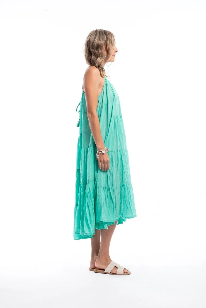 Escape Mint Green Goddess Strappy Dress