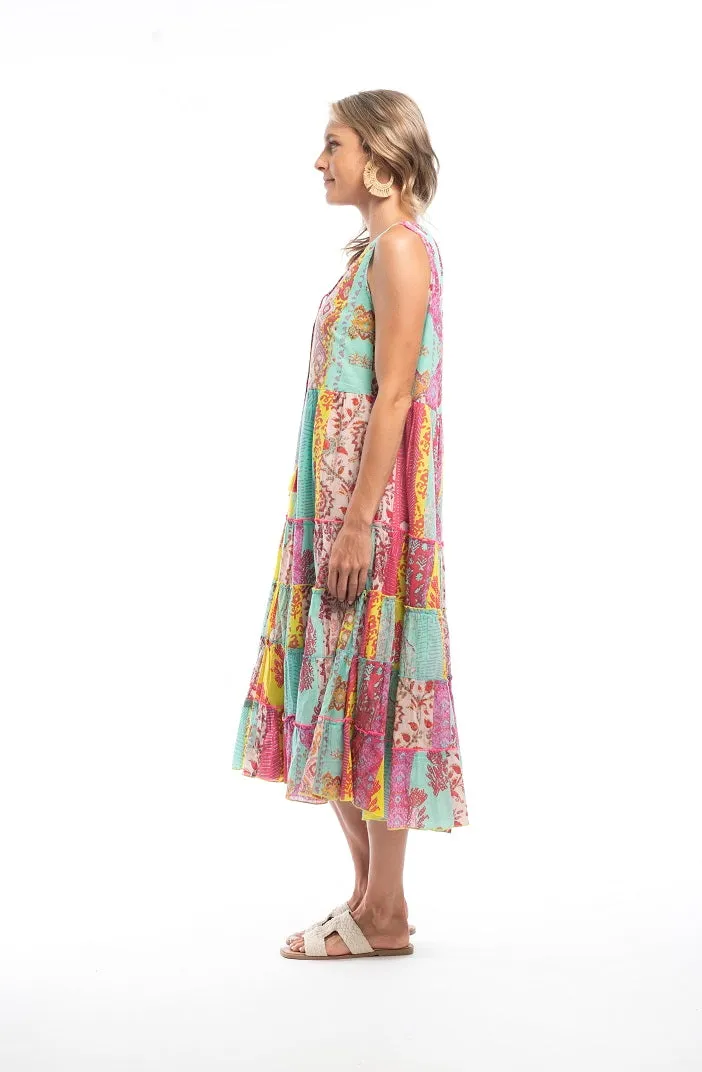 Escape Volubilis Sleeveless Tie Dress