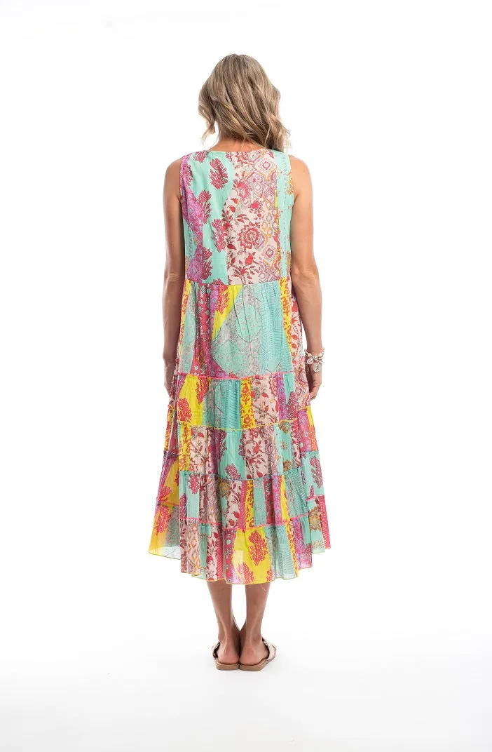 Escape Volubilis Sleeveless Tie Dress