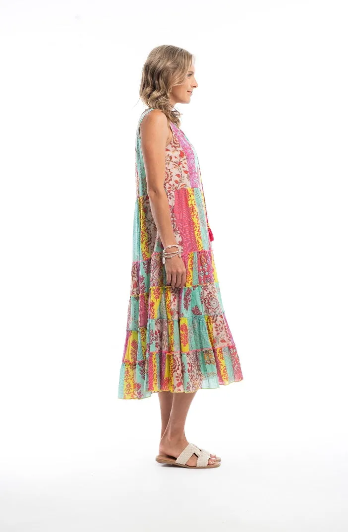 Escape Volubilis Sleeveless Tie Dress
