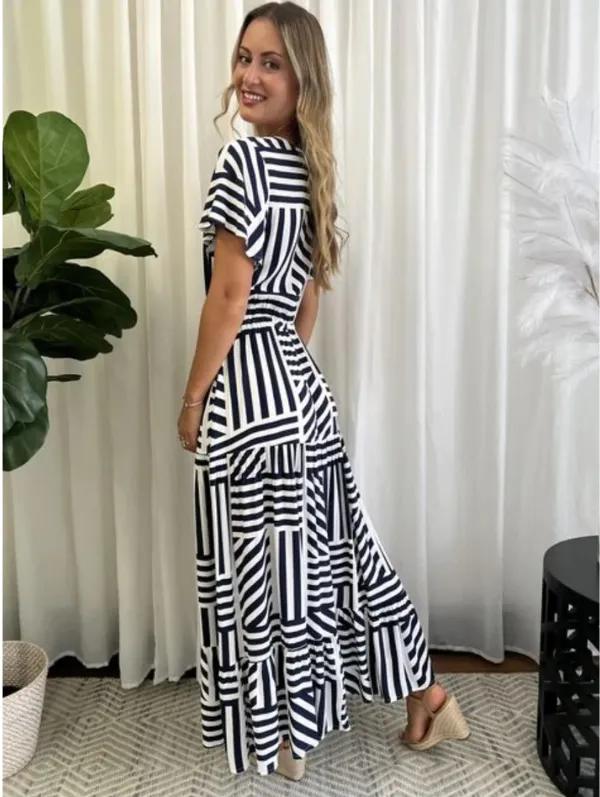 Evelyn Navy Dress