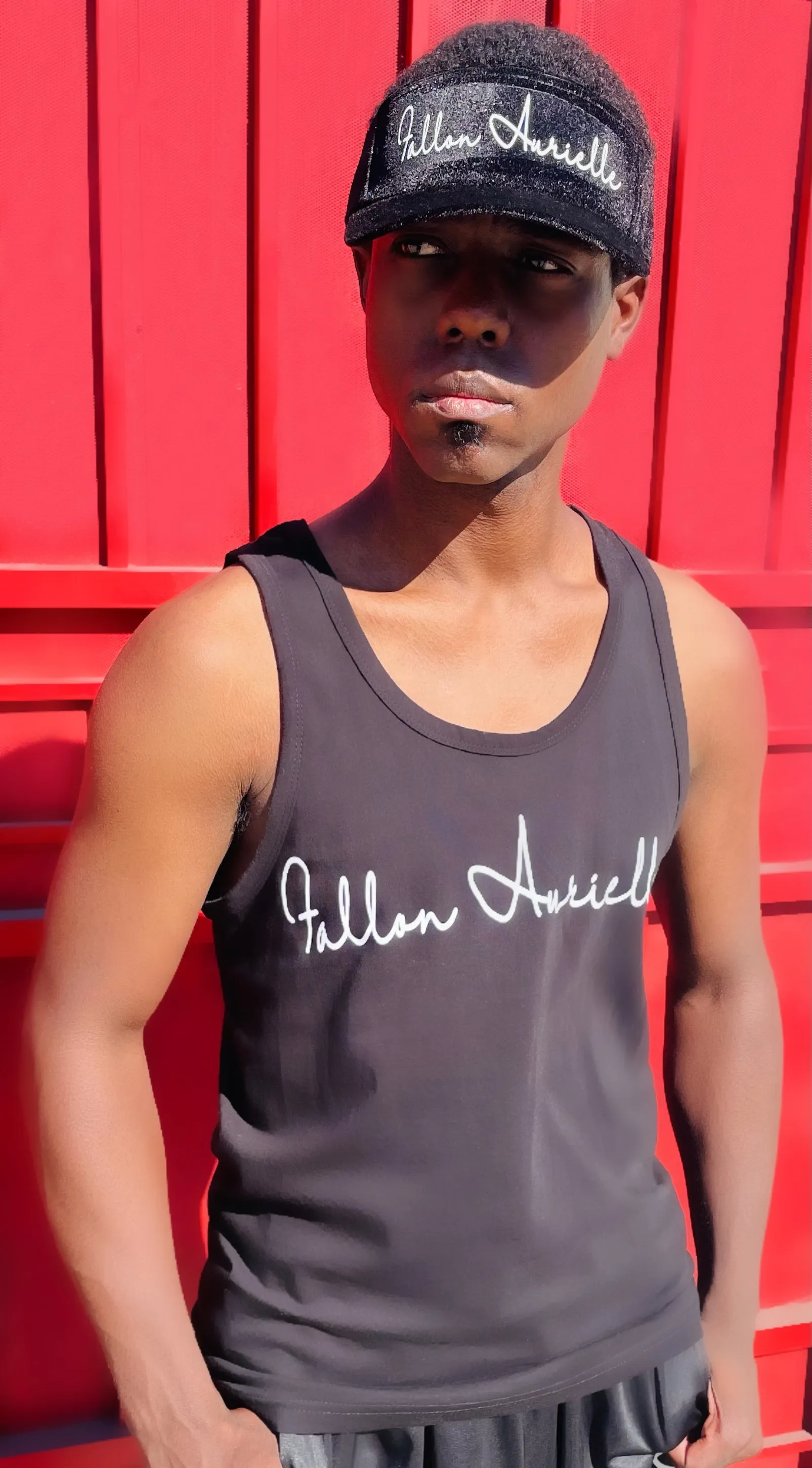 Fallon Aurielle Unisex Signature Classic Tank Top (Black & White)