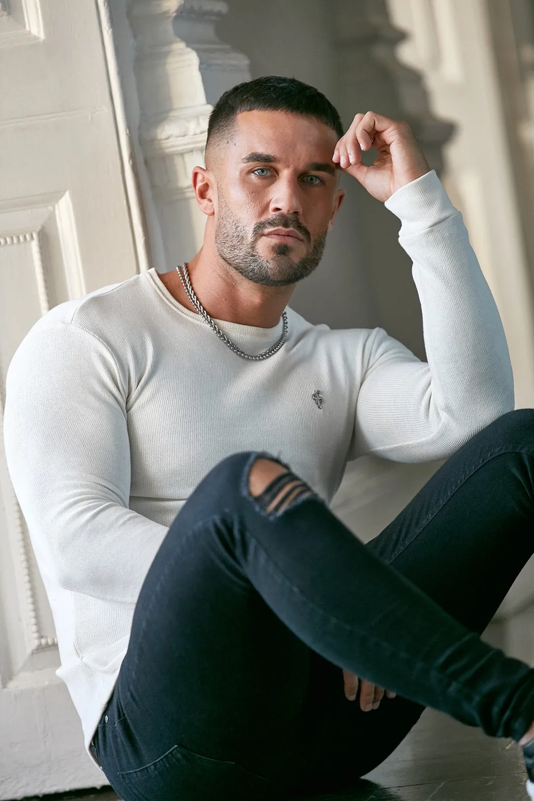 Father Sons Classic Cream Super Slim Jumper - FSH411