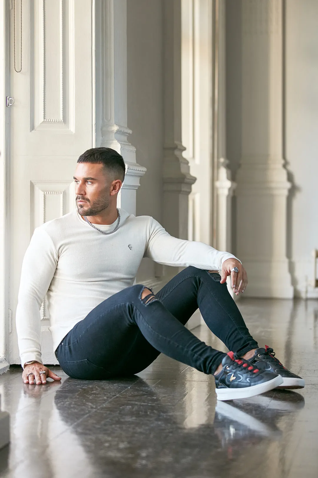 Father Sons Classic Cream Super Slim Jumper - FSH411